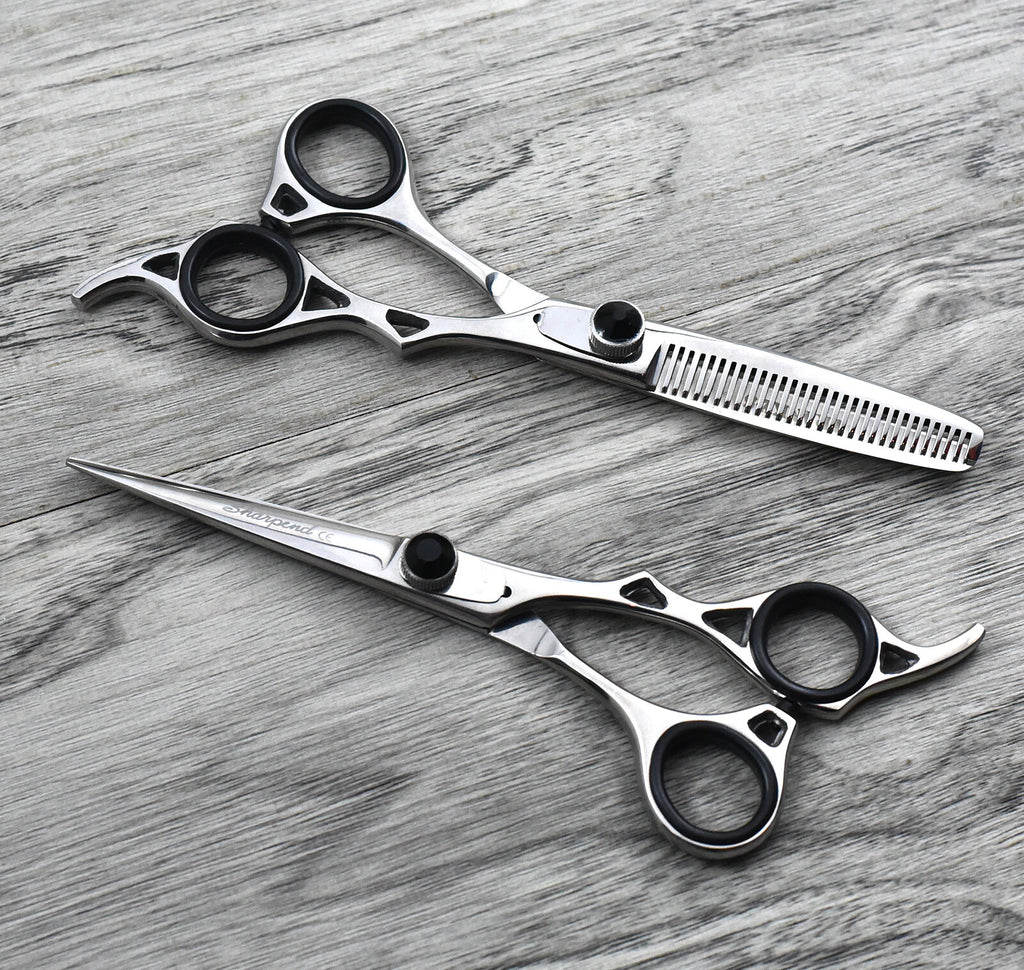 Japanese Stainless Steel Hair Cutting Shears Set for Barbers and Stylists - 6.5 Inch Professional Scissors Kit