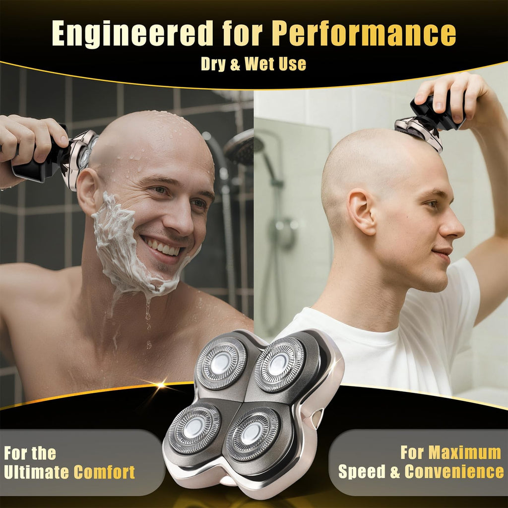 Replacement Razor Blades for Skull Shaver Pitbull Pro Forte 4 Head