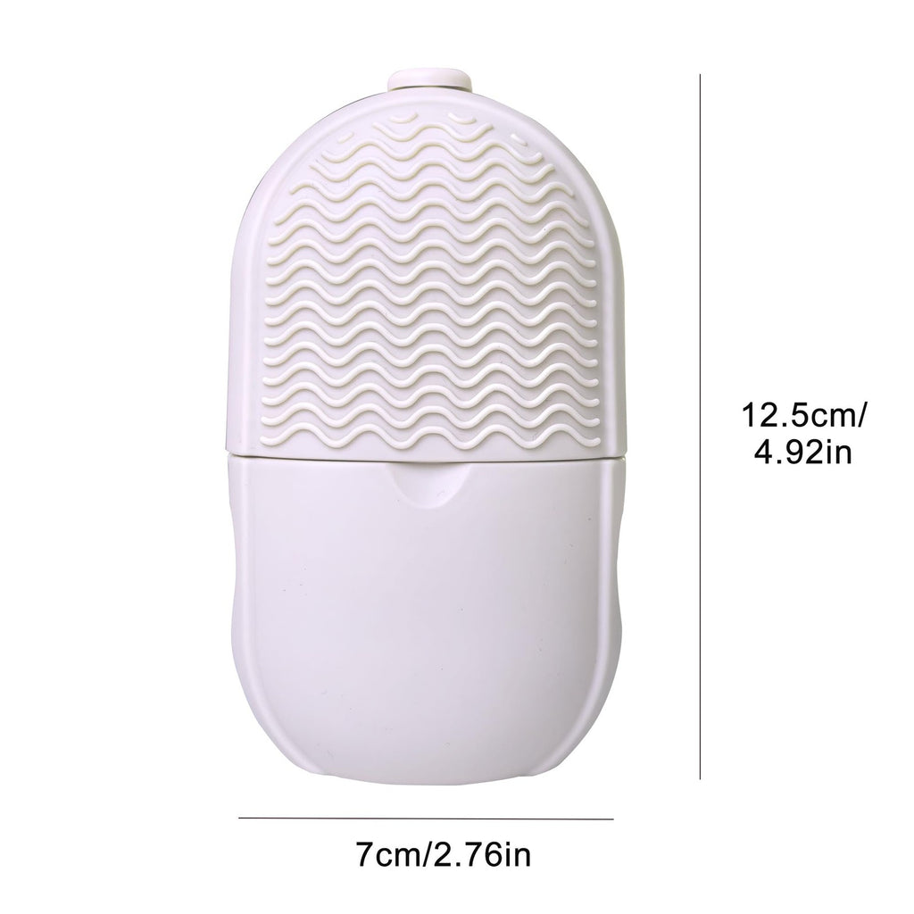 Face Ice Roller for Puffiness and Skin Care - Reusable Silicone Beige