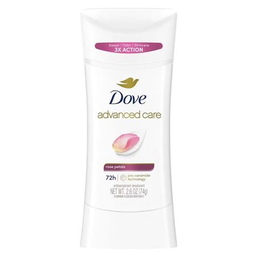 Dove Advanced Care 72H Rose Petals Antiperspirant Deodorant Stick 2.6oz