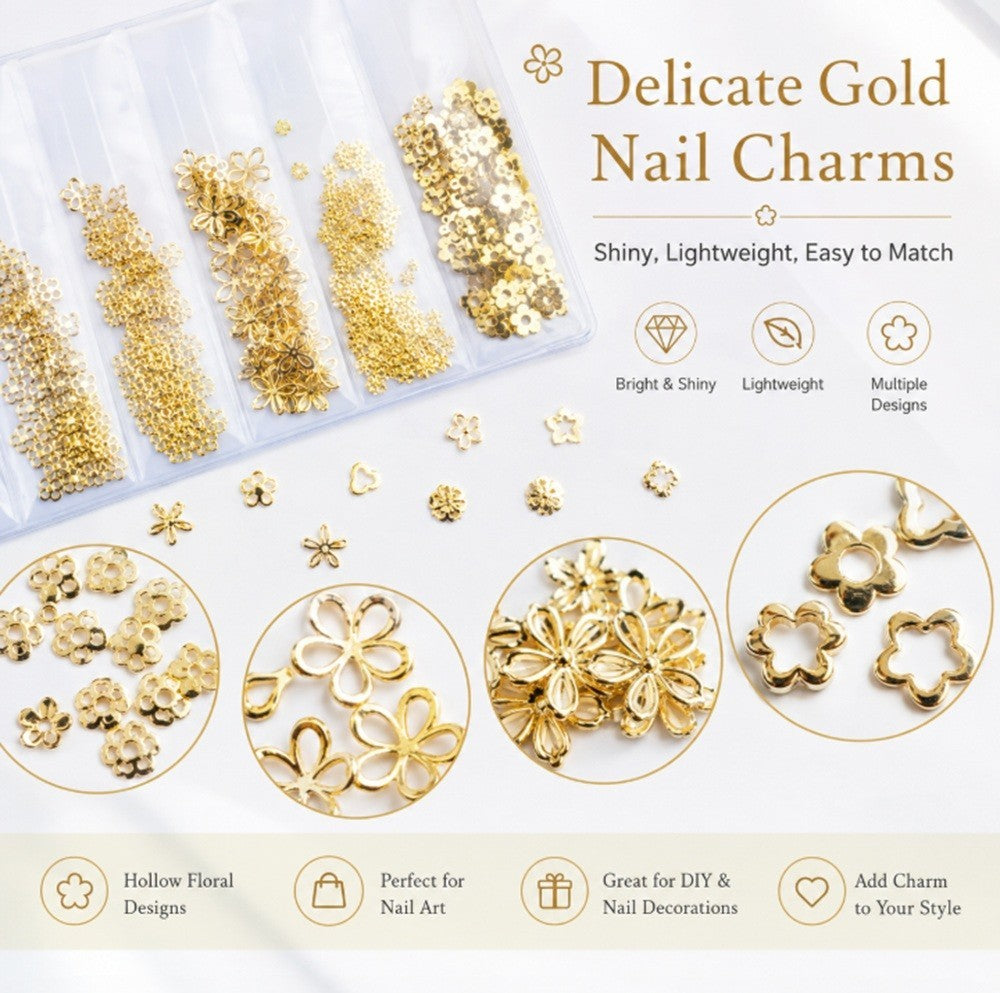 3D Nail Art Rhinestones & Charms Kit for Manicure DIY Creative Decor