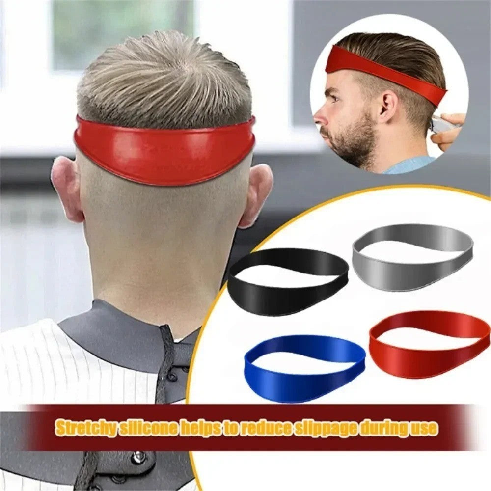 Silicone Headband Haircut Template for Precise Hair Trimming & Fading