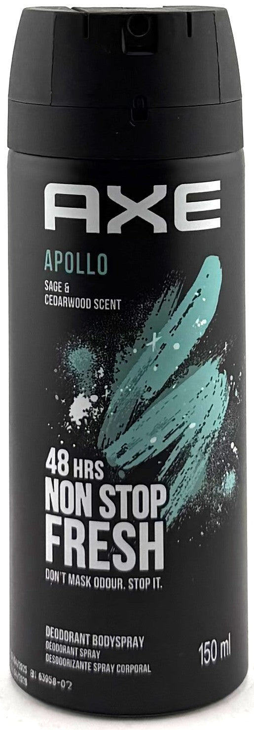 Axe Deodorant Body Spray Apollo 150ml | Multiple Quantities & Bulk Options