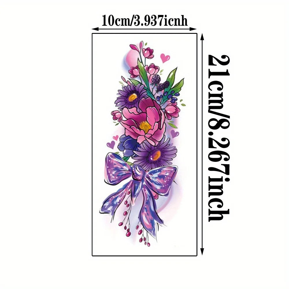 Temporary Tattoo Sticker Set for Women — Butterfly Love Fashion Body Art