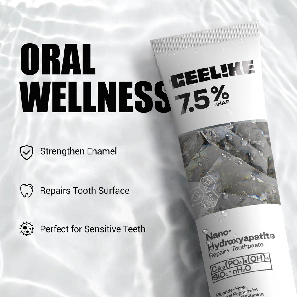 Hydroxyapatite Toothpaste Fluoride-Free Enamel & Gum Care 120g 2 Pack