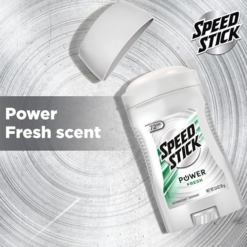 Men's Deodorant Stick - 72 Hour Fresh Scent, 3 oz, 4 Pack