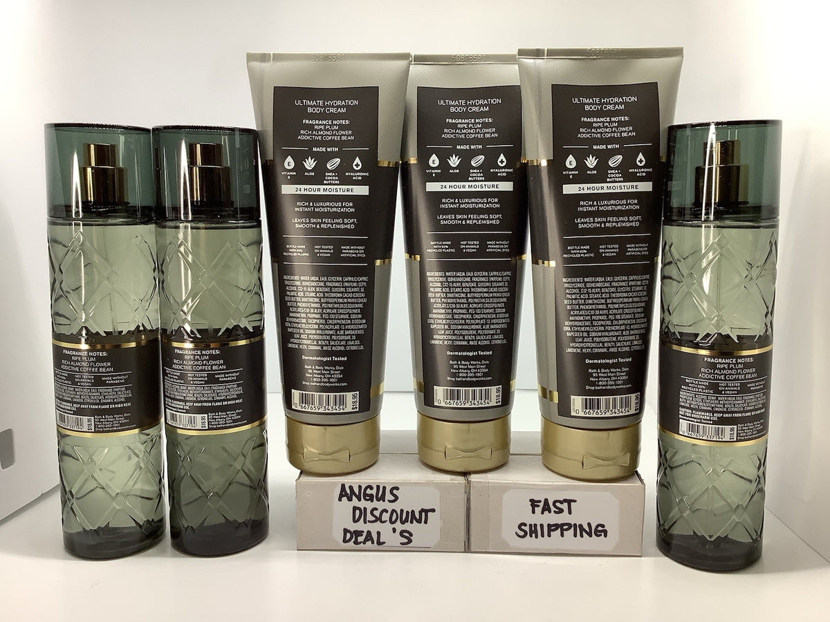 6-Pack Midnight Addiction Body Mist & Body Cream Set - 8oz