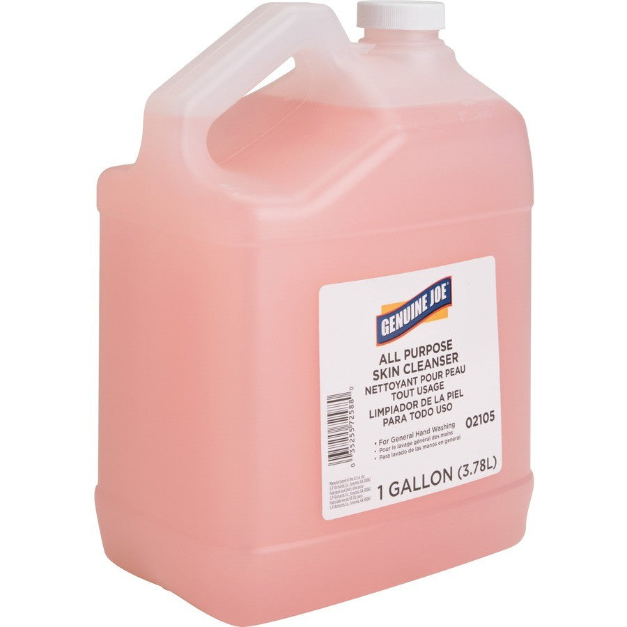 Genuine Joe 1 Gallon Pink Liquid Hand Soap with Skin Conditioner