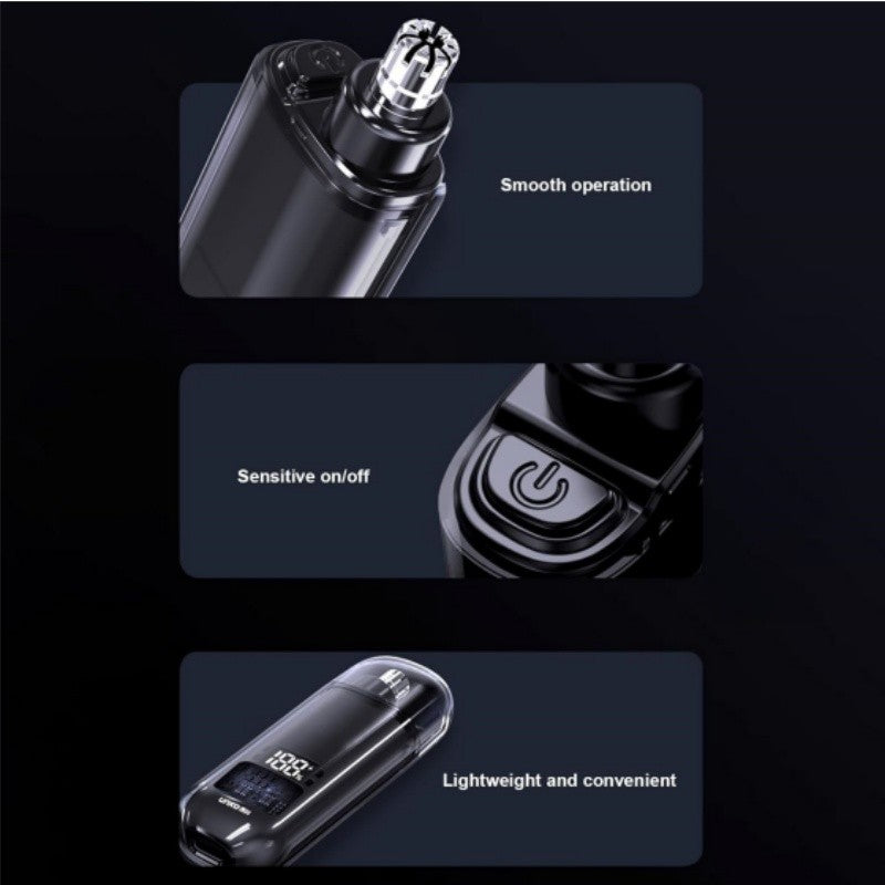 Electric Nose Hair Trimmer for Men Painless Rechargeable Grooming Tool