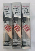 3-Pack Silver Nail Art Pens - Fast Drying, Precision Nail Decoration