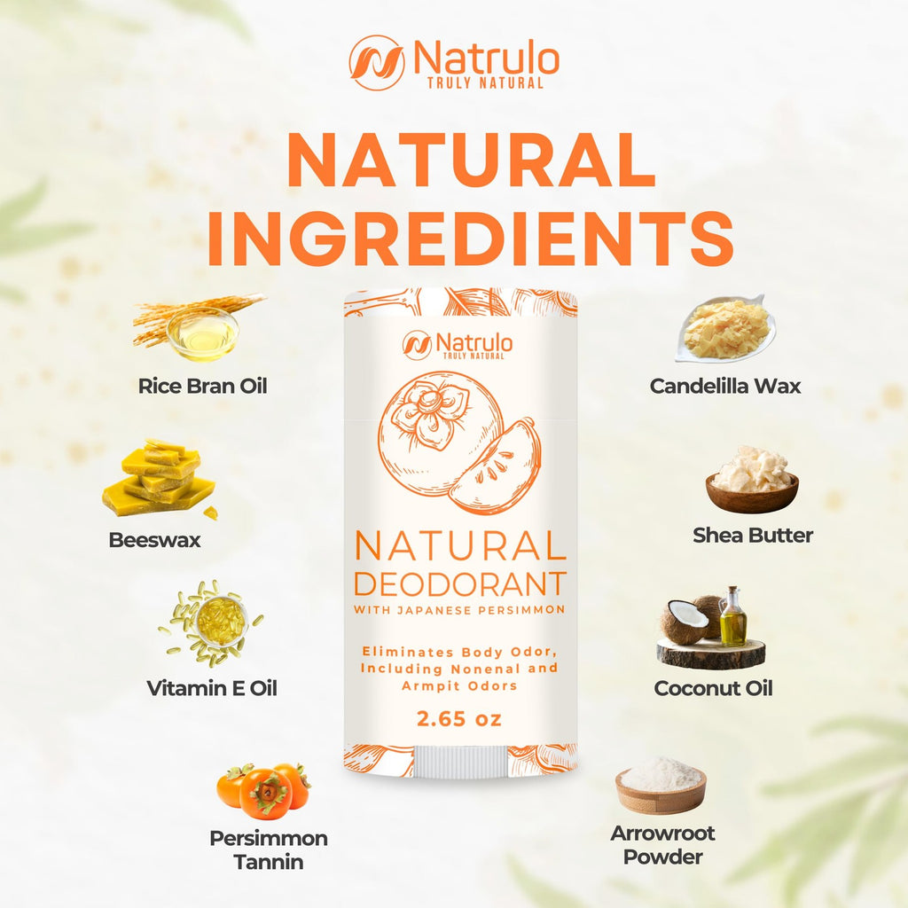 All-Natural Persimmon Deodorant for Whole Body - Aluminum-Free, Cruelty-Free