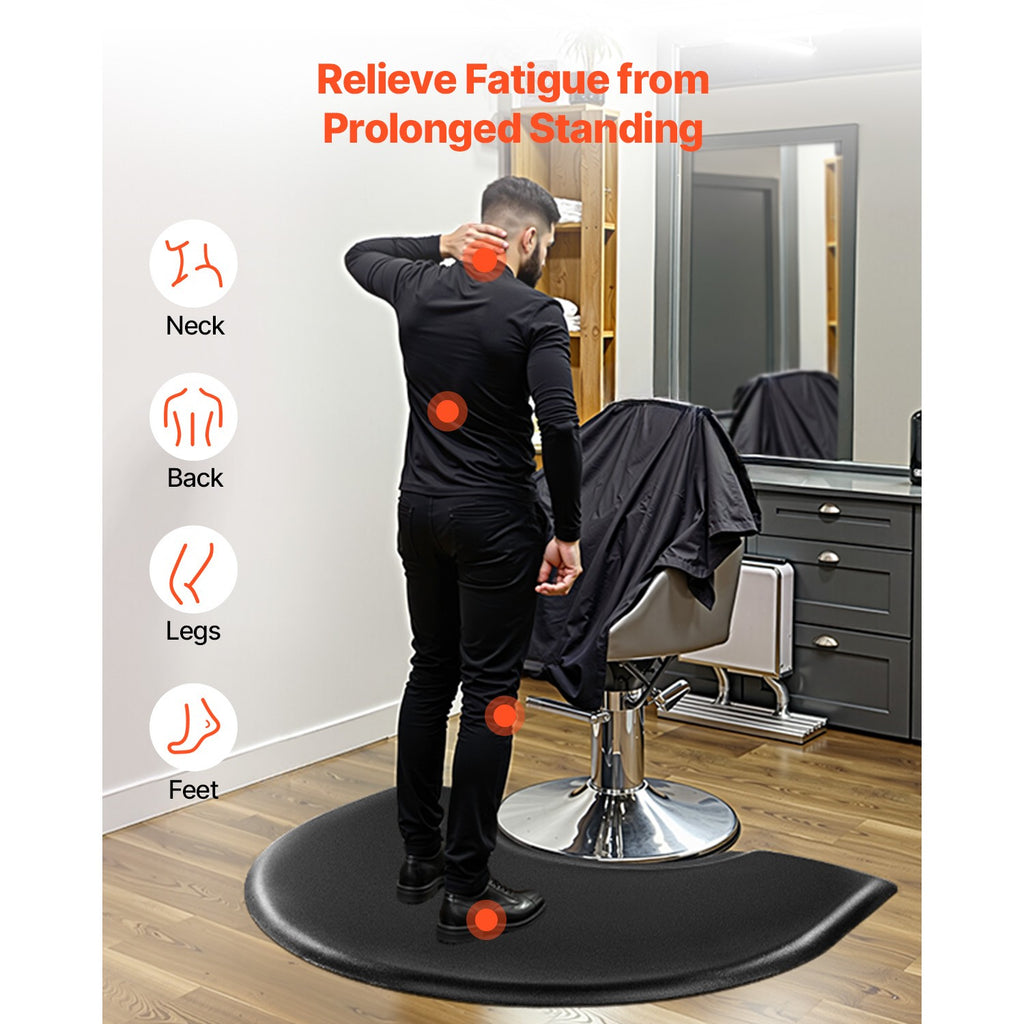 Anti-Fatigue Salon Mat 3x4 ft with 1-Inch Thick Foam for Hair Stylists
