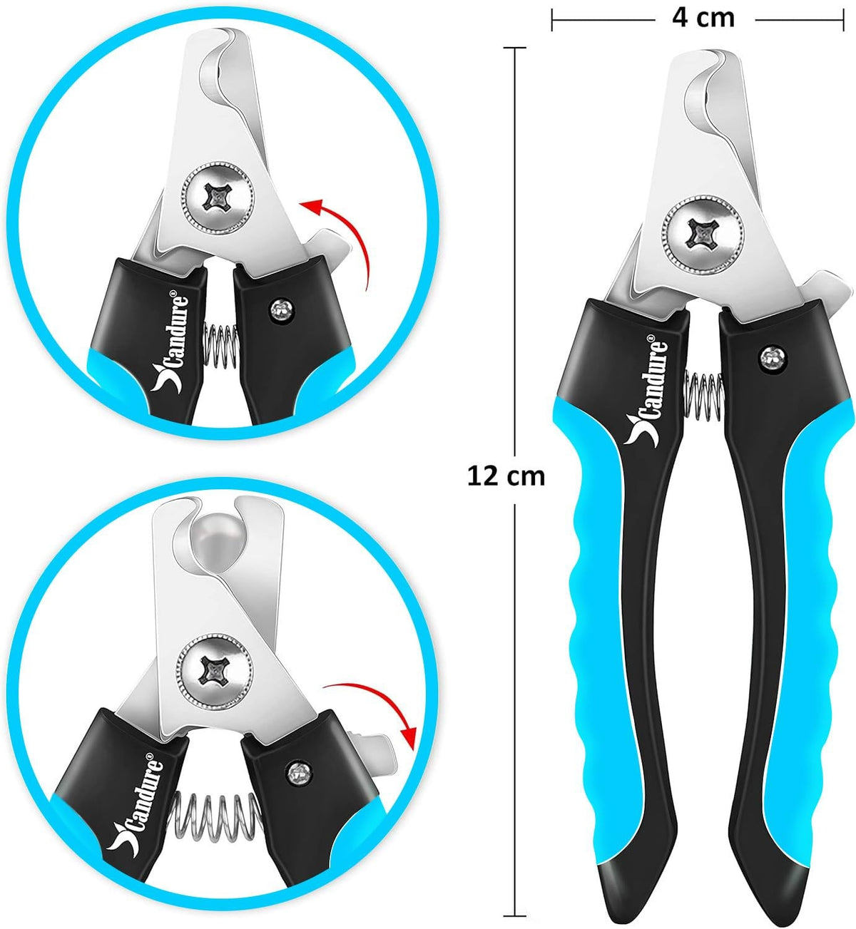 Pet Nail Clippers - Professional Dog, Cat, Rabbit & Guinea Pig Trimmer with Safety Guard