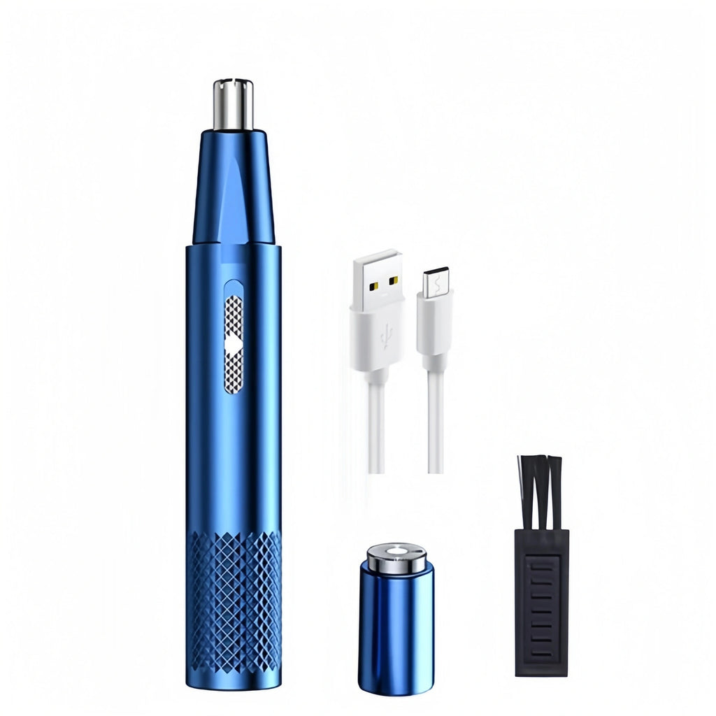 Men Nose Ear Hair Trimmer - Electric Beard Mustache Eyebrow Clipper
