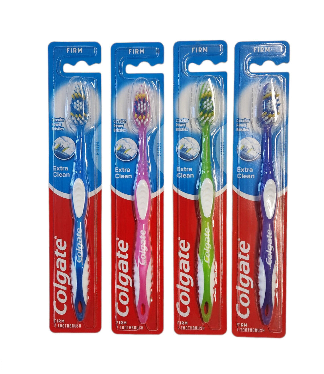 Colgate Extra Clean Full Head Firm Toothbrushes - 4 Pack