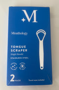 Stainless Steel Tongue Scraper 2 Pack - Oral Care Tool for Fresh Breath
