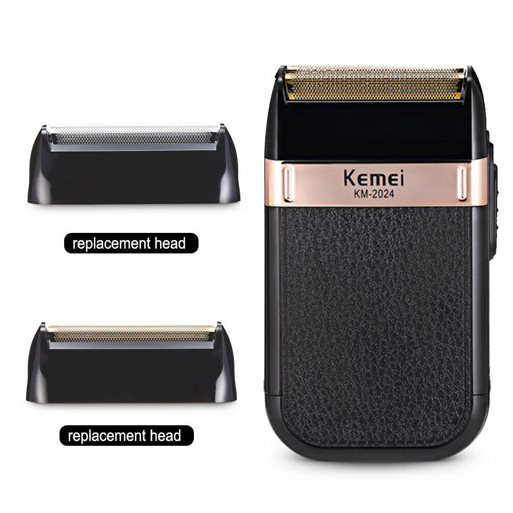 Rechargeable Electric Beard Trimmer and Shaver for Men - Cordless Bald Razor