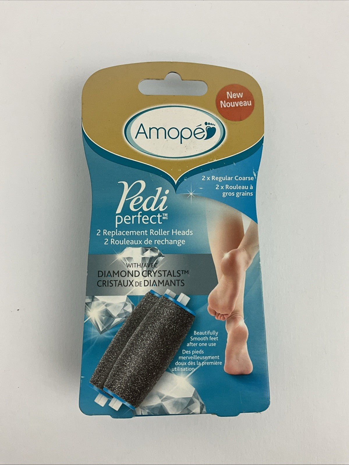2 Pack Coarse Roller Heads for Amope Pedi Perfect Foot Files - Replacement Buffers