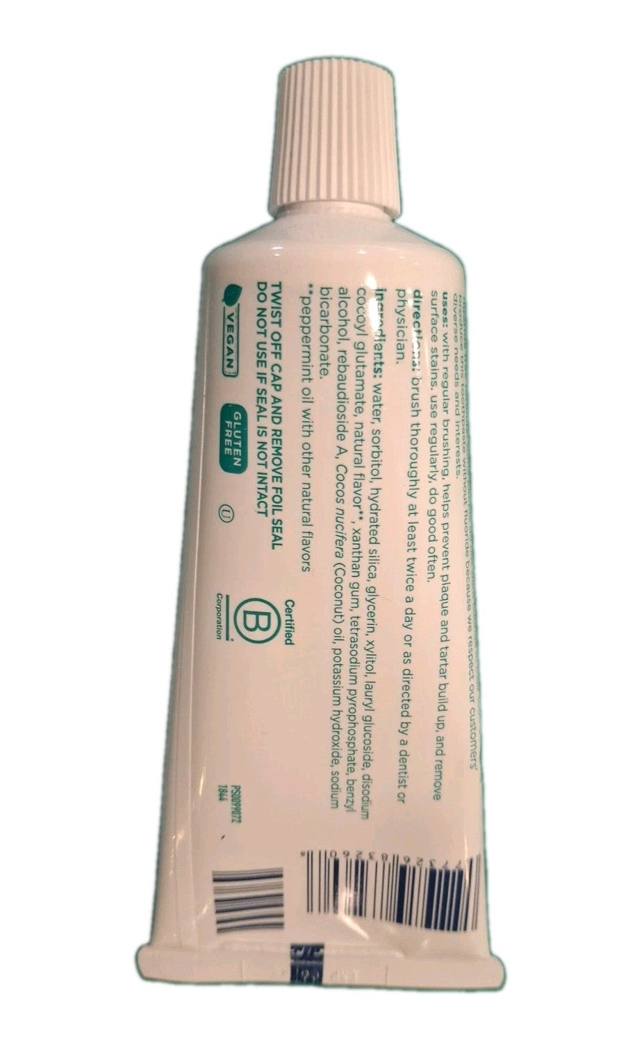 Travel Size Fluoride-Free Toothpaste with Fresh Mint - 6 Pack, 3 oz