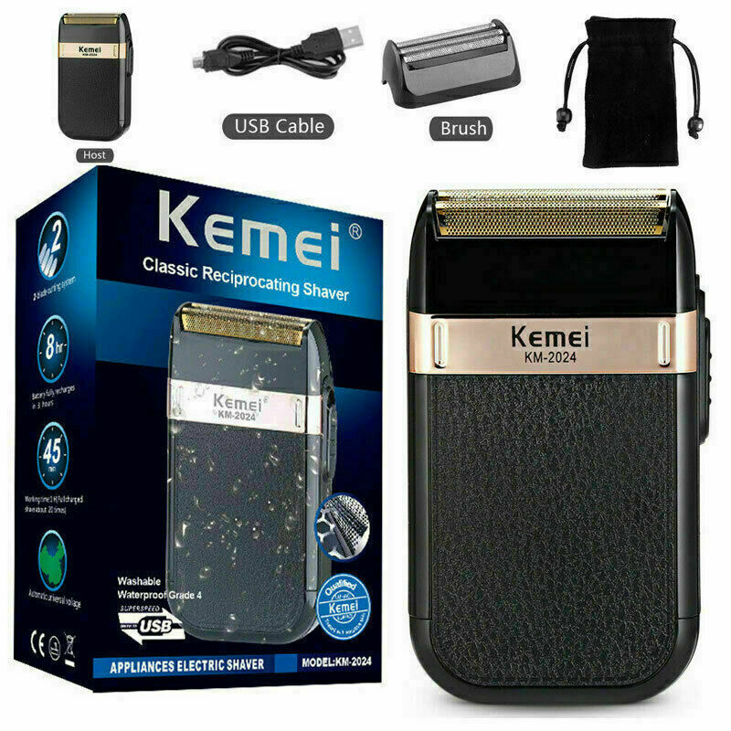 Rechargeable Electric Shaver and Beard Trimmer for Men - Waterproof Cordless Grooming Machine