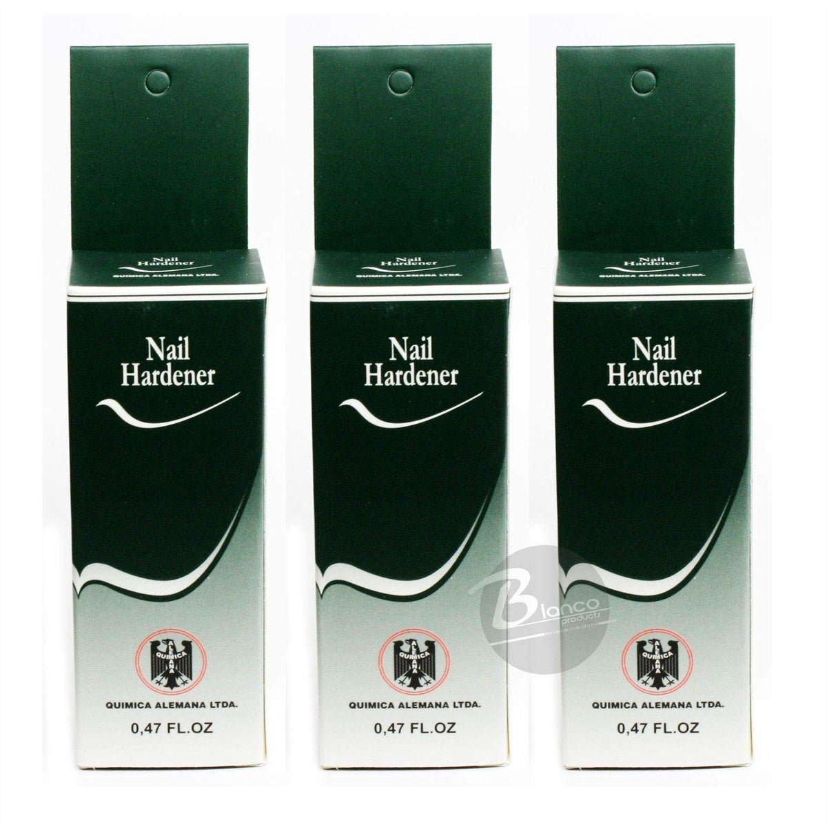 Nail Hardener Strengthener 3 Pack - Natural Formula, No Formaldehyde