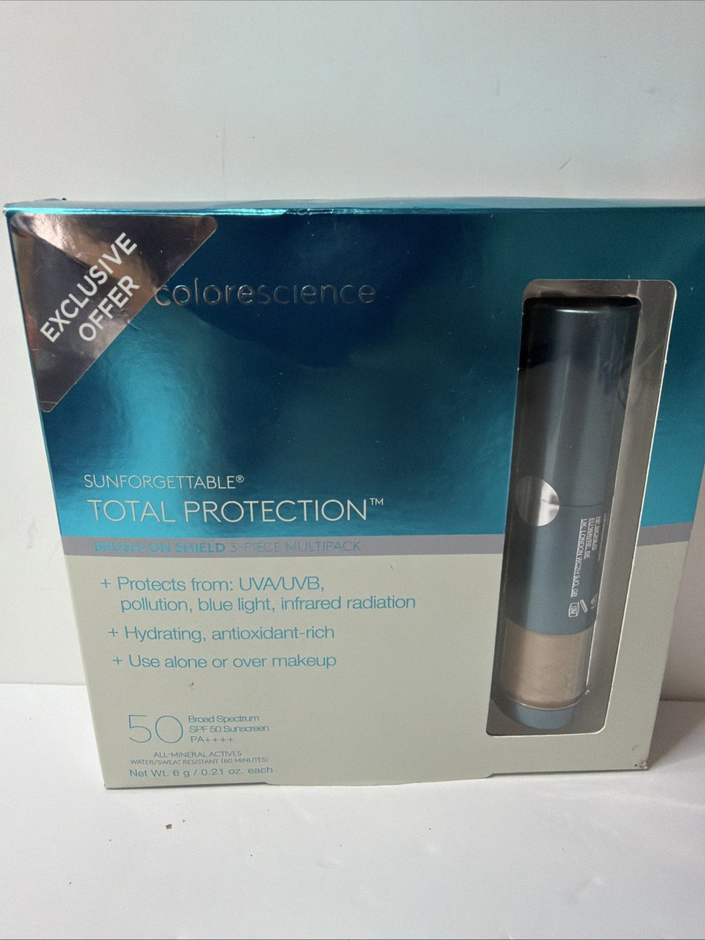SPF 50 Mineral Sun Protection Brush-On Shield Multipack - Broad Spectrum Sunscreen