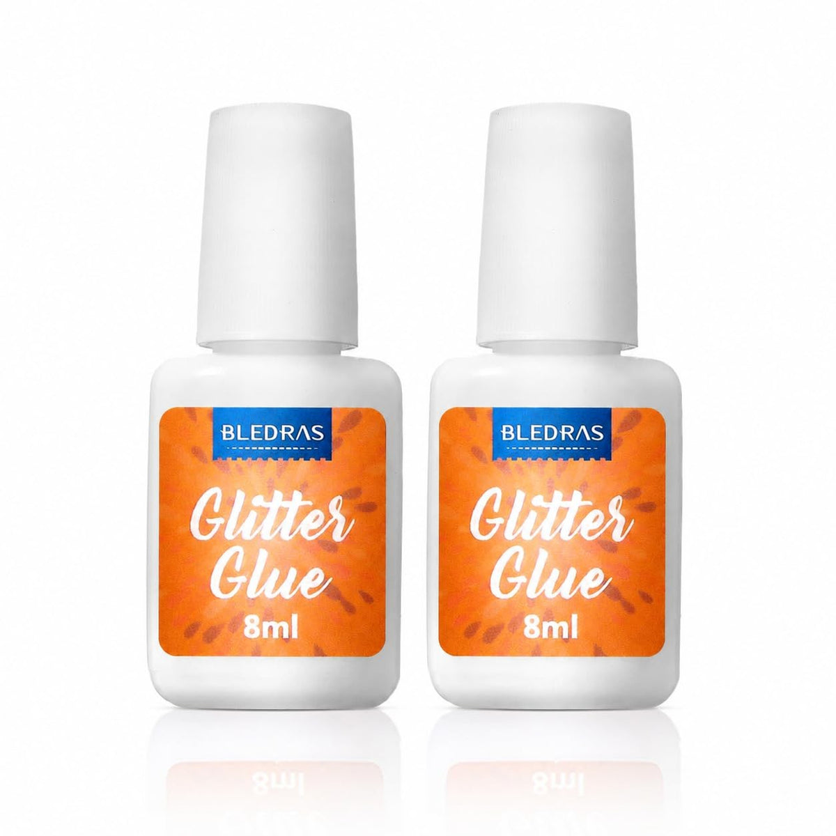 Glitter Tattoo Body Glue - 2 Pack 8ml, Safe Skin Adhesive for Glitter & Accessories