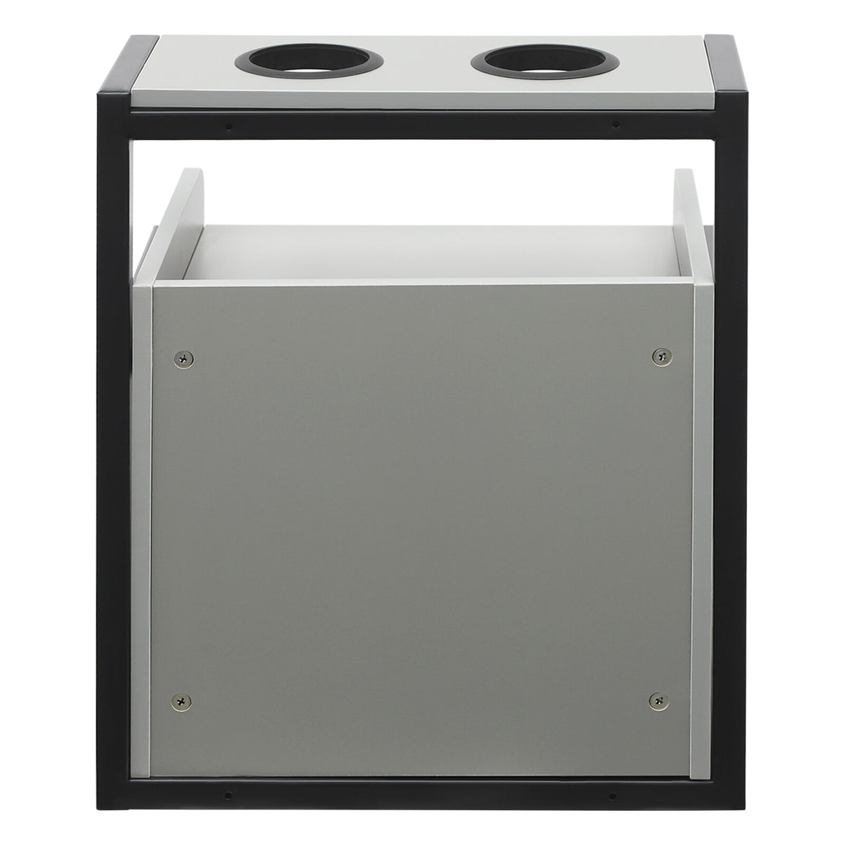 Wall Mounted Salon Storage Cabinet for Hair Salon Equipment - Black & Grey