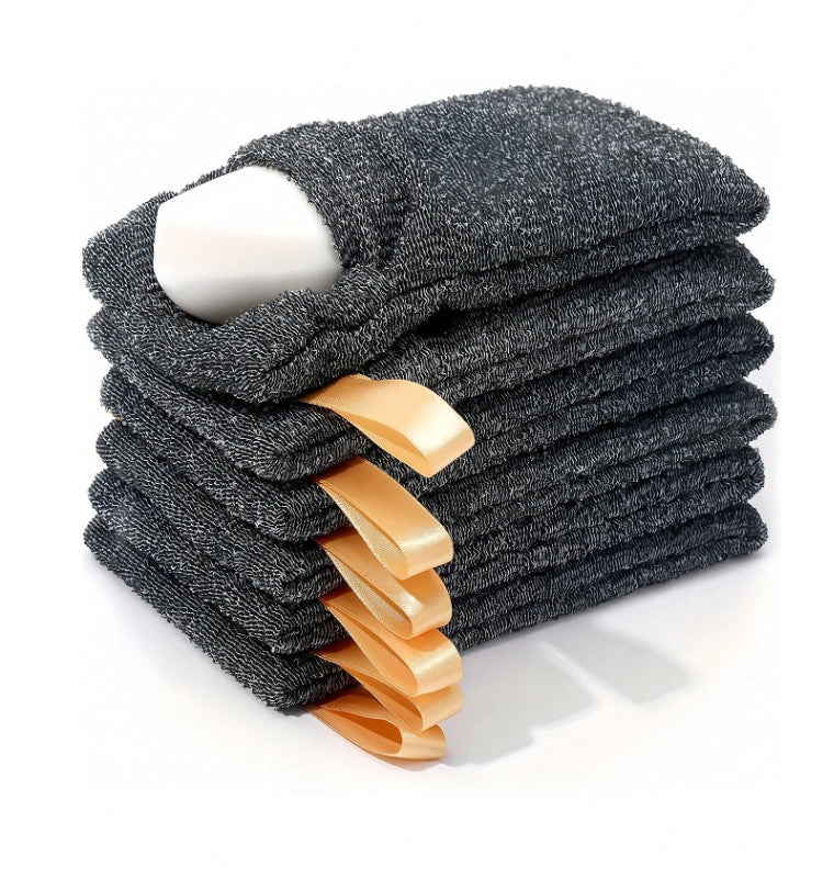 Exfoliating Mesh Soap Saver Bags Set of 2 with Hanging Cord