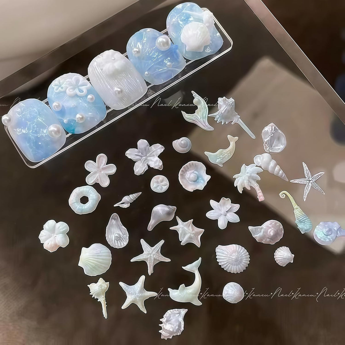 3D Seashell Nail Mold Silicone Nail Art Tool for Summer Beach Theme