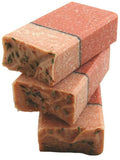 Himalayan Pink Salt Bar Soap with Essential Oils - Rose Geranium, Bergamot & Lavender, 3-Pack
