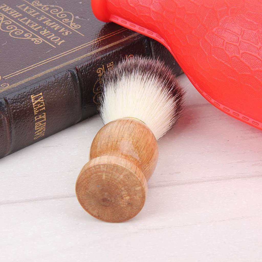 Men's Badger Hair Shaving Brush Set - Multiple Pack Options, Wooden Handle