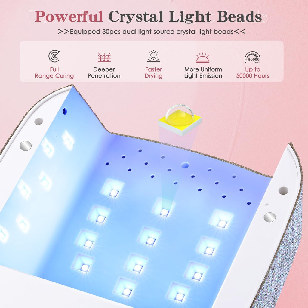 2-in-1 Rechargeable Nail Drill & UV LED Lamp - Professional Manicure Tool