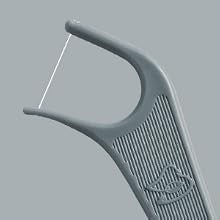 Orthodontic Dental Floss Picks Mint Flavor 60 Count - Gray, Pack of 2
