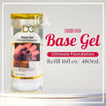 16 oz Gel Nail Base Coat for UV & LED Nail Art - Long Lasting & Stain-Free