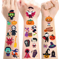 Halloween Temporary Tattoos for Kids – 260+ Designs on 20 Sheets, Non-Toxic & Water-Release