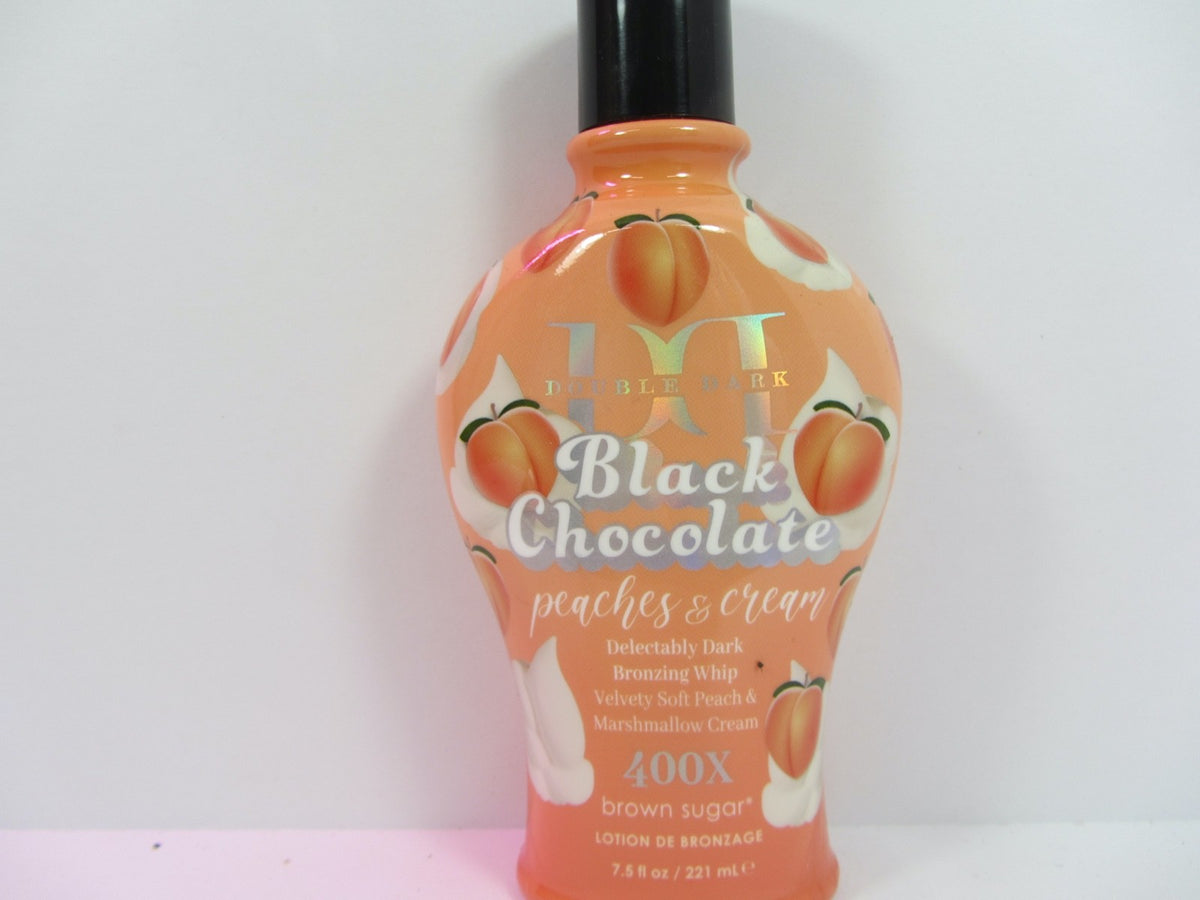 Dark Chocolate Peach & Cream Tanning Lotion 400X 7.5 oz for All Skin Types