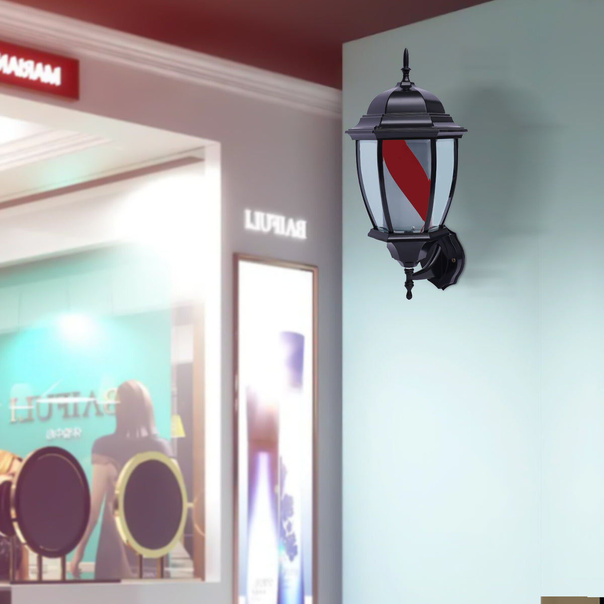 20 Inch Waterproof LED Barber Pole Light for Hair Salon & Barbershop Sign