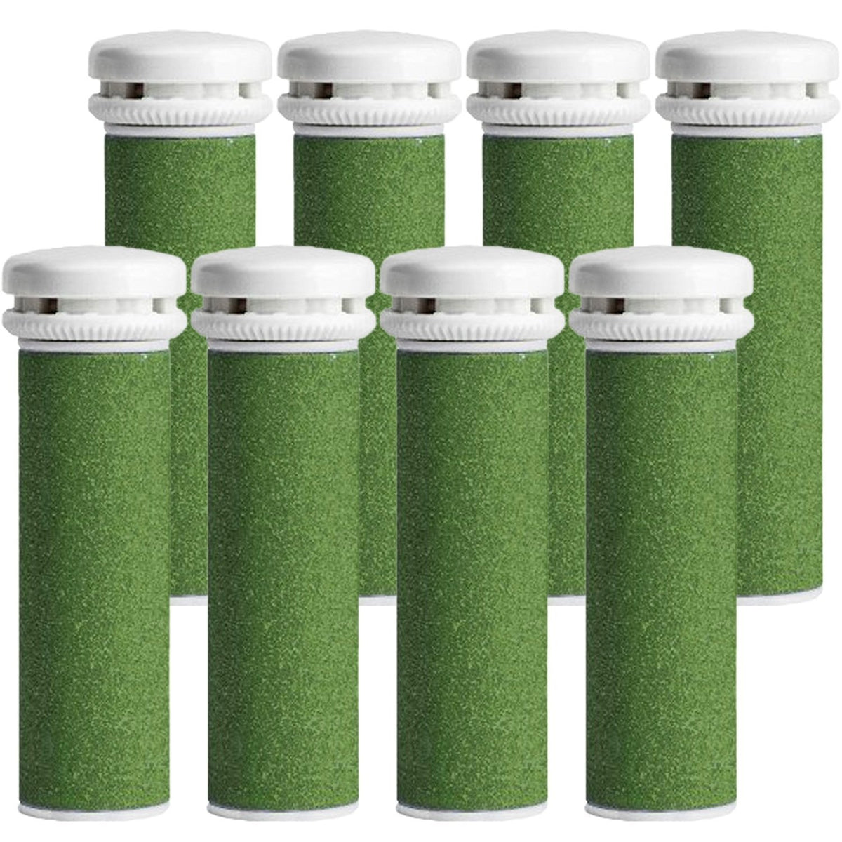 8-Pack Coarse Pedicure Refill Rollers for Foot Callus Removal - Compatible with Micro Pedi