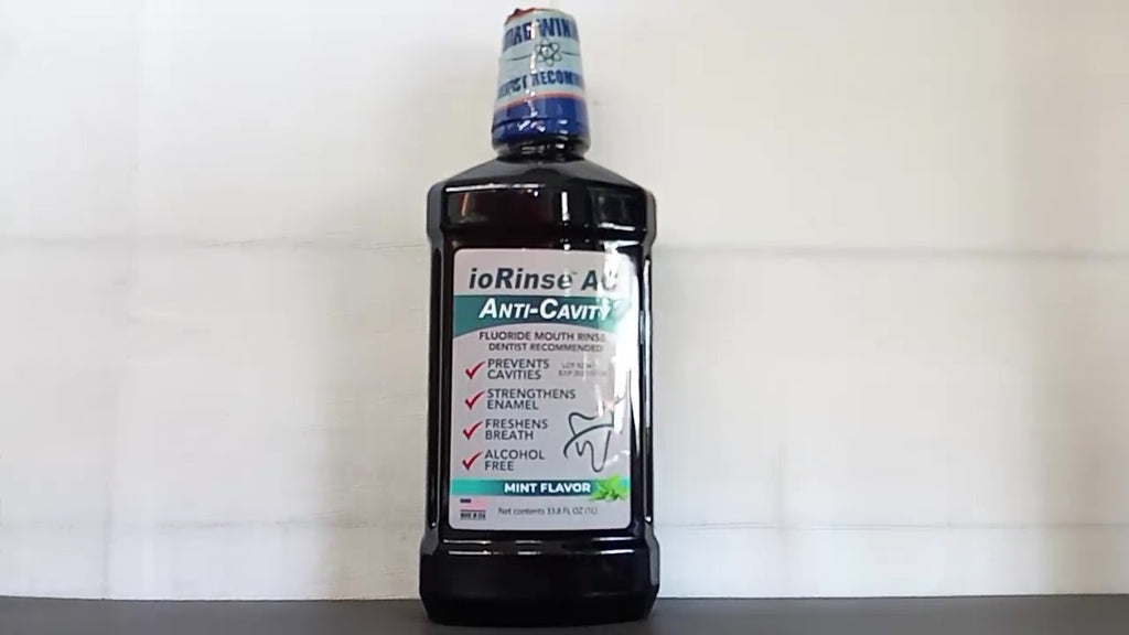 Anticavity Fluoride Mouthwash with Molecular Iodine - Alcohol-Free Oral Care