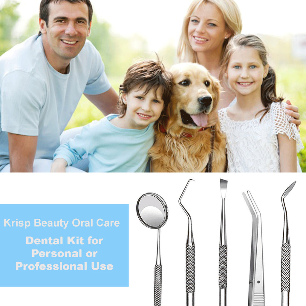 Dental Cleaning & Whitening Kit - 5 Pc Oral Hygiene Set