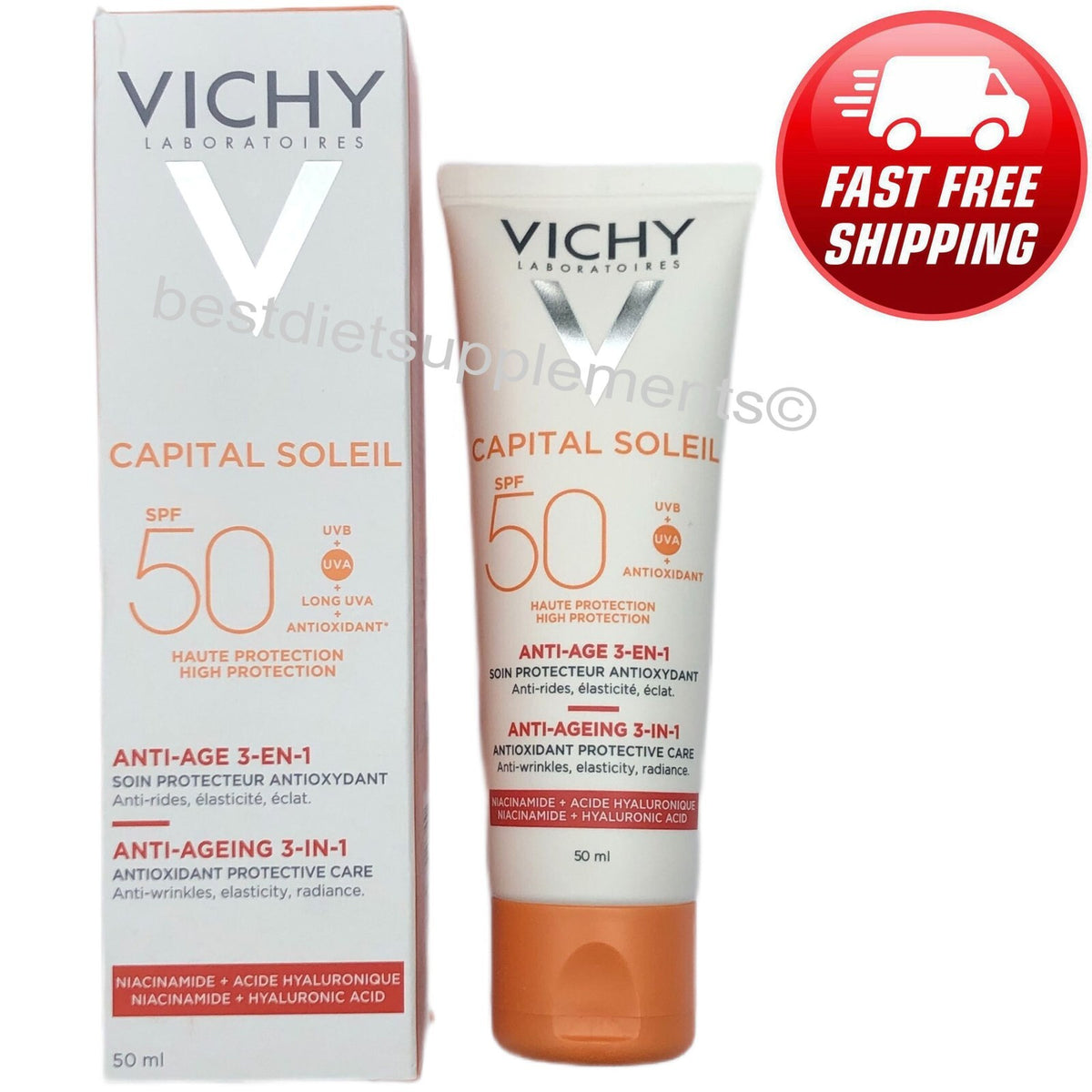 Vichy Ideal Soleil SPF50 Anti-Ageing Sun Protection Cream 50ml