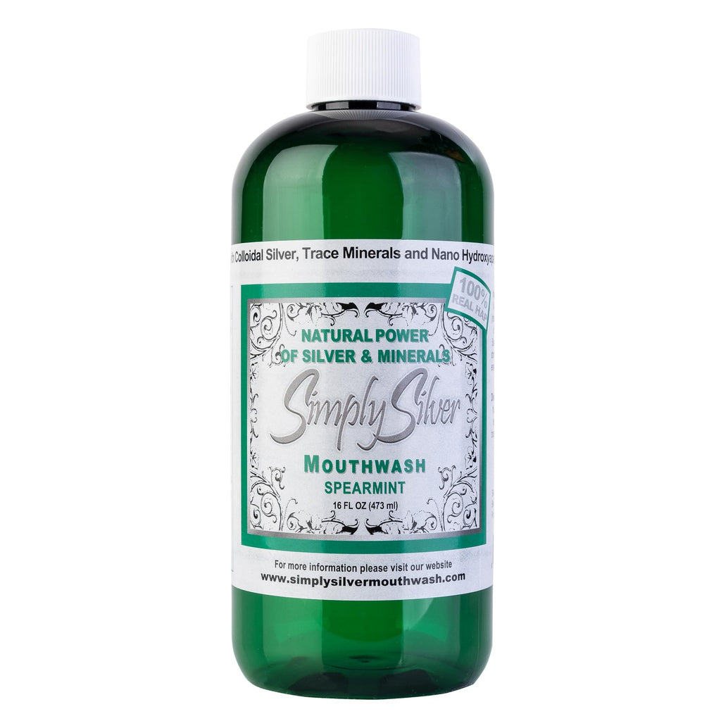 Natural Spearmint Mouthwash Alcohol & Fluoride Free with Nano Hydroxyapatite