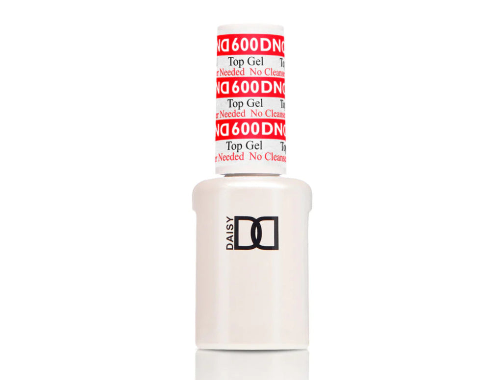 DND No Wipe Top Coat Gel #600 - Long-Lasting Shine & Chip Resistant