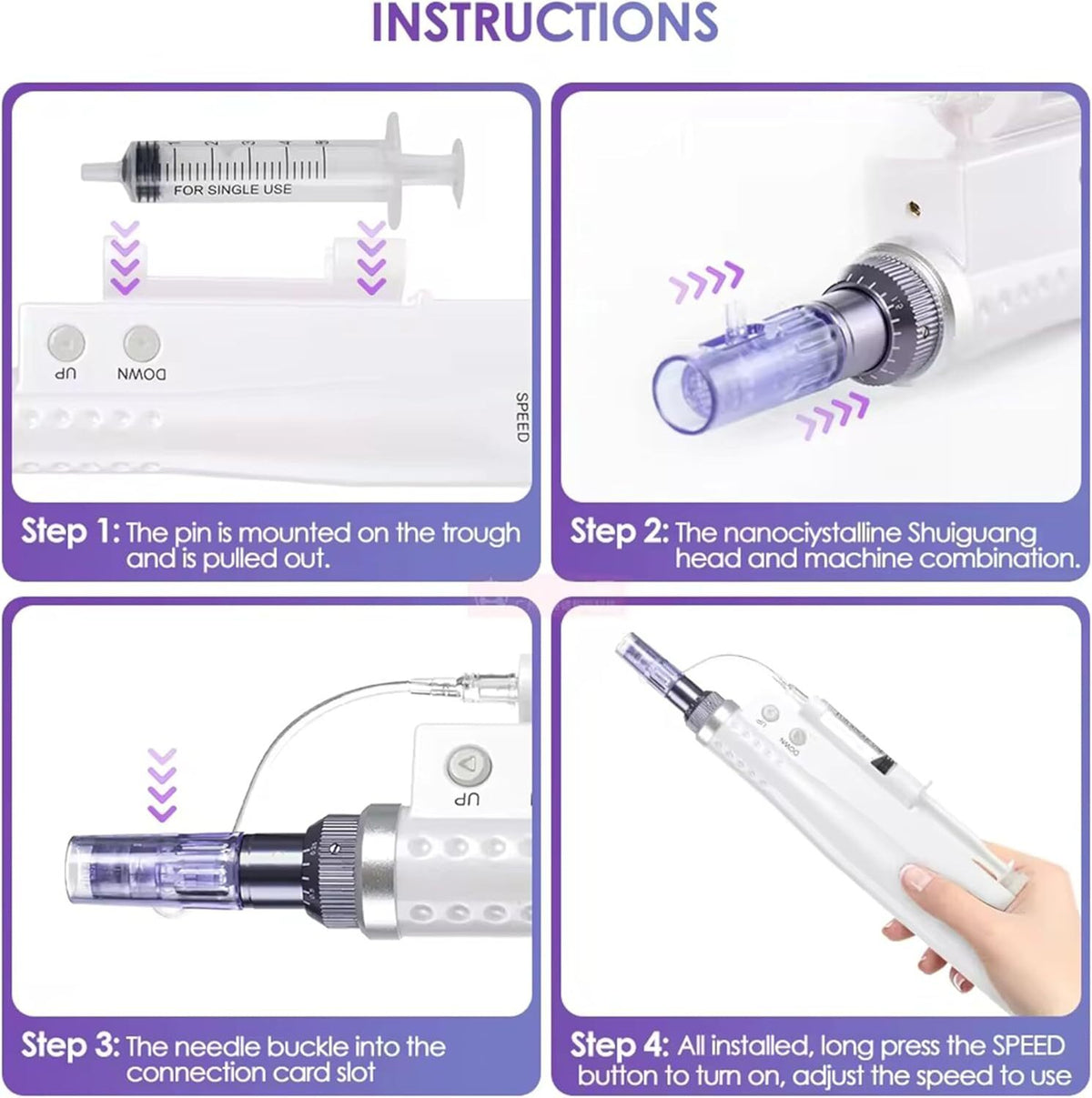 Electric Facial Blemish Extraction Pen Skin Care Tool for Wrinkle Removal