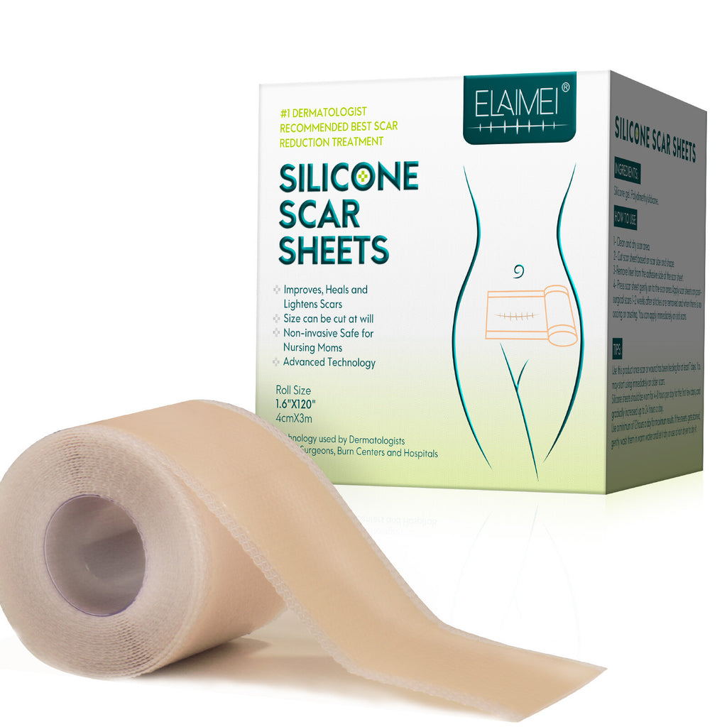 Scar Removal Silicone Tape for Hypertrophic Scars & Keloids - 1.6 Inch Wide, Multiple Lengths