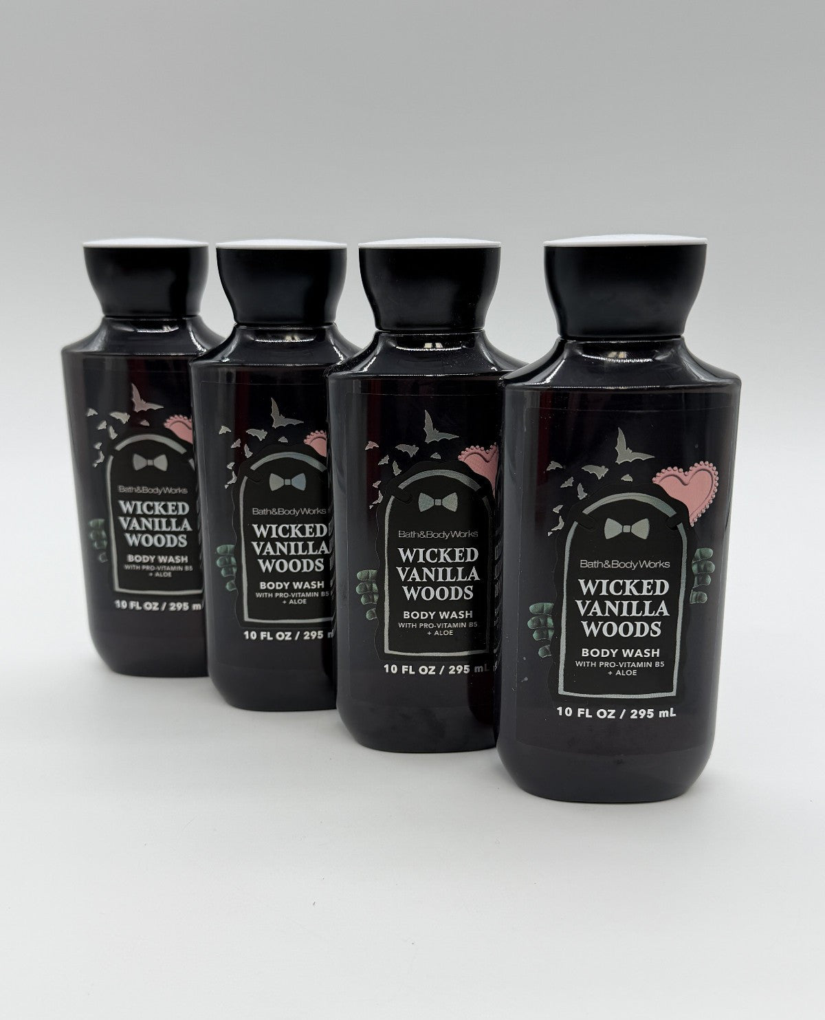 Bath & Body Works Wicked Vanilla Woods Body Wash Set of 4 10 oz
