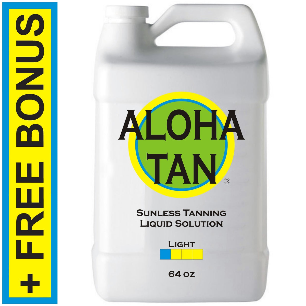 Light Self Tanning Spray Solution 64 oz with Applicator Mitt & Gloves