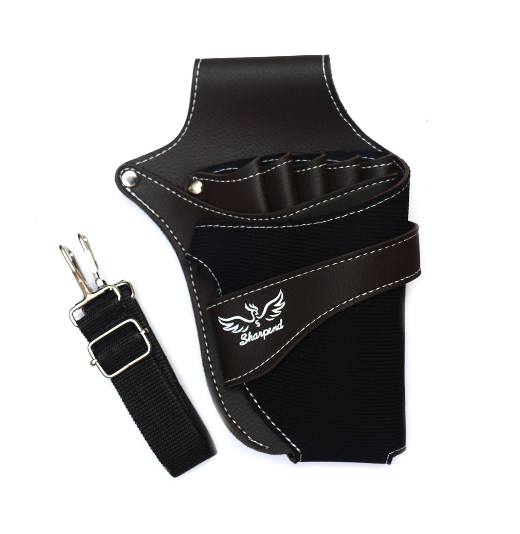 Professional Hairdressing Barber Tool Bag Holster Case Leather Pouch