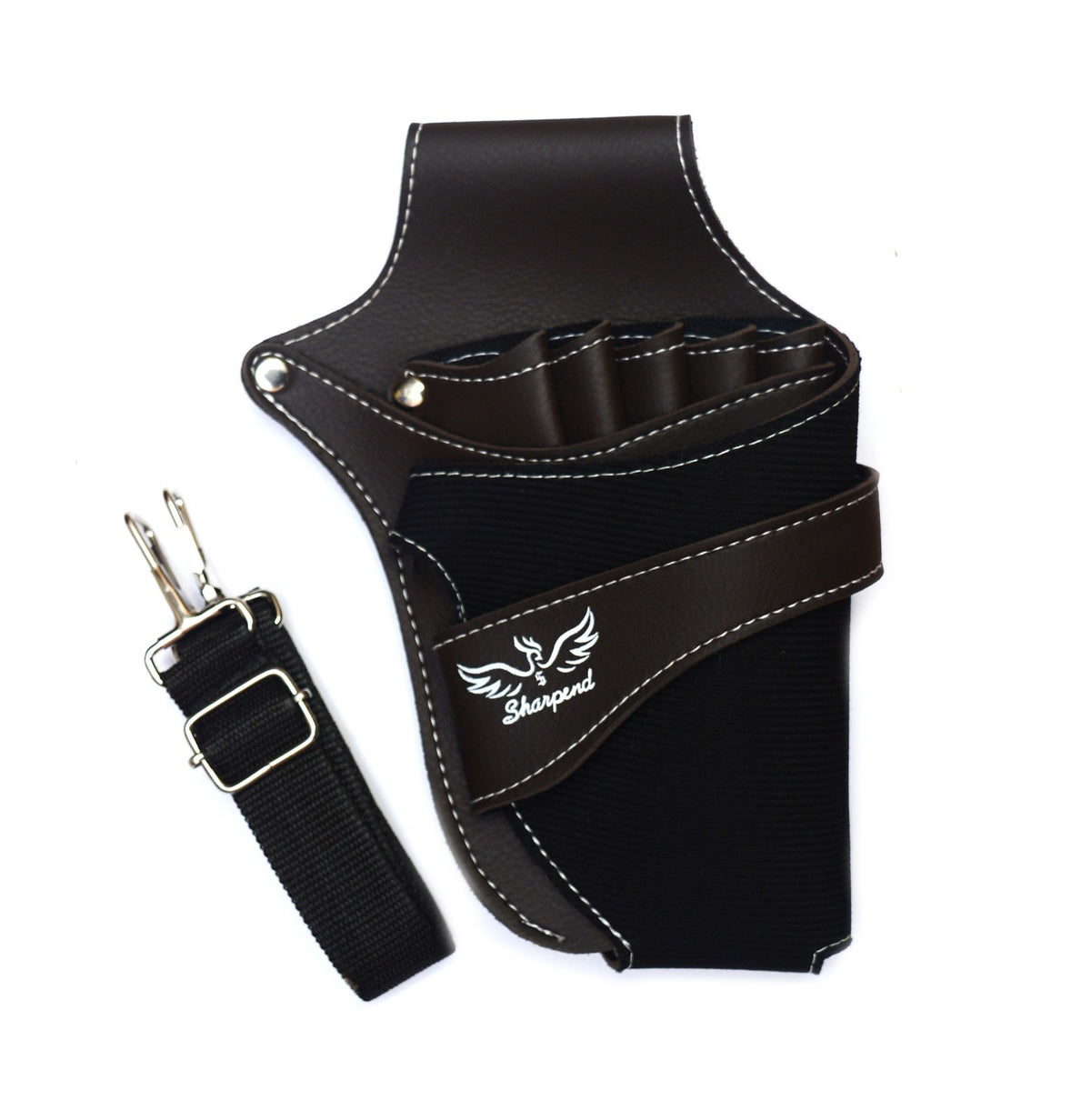 Professional Hairdressing Barber Tool Bag Holster Case Leather Pouch